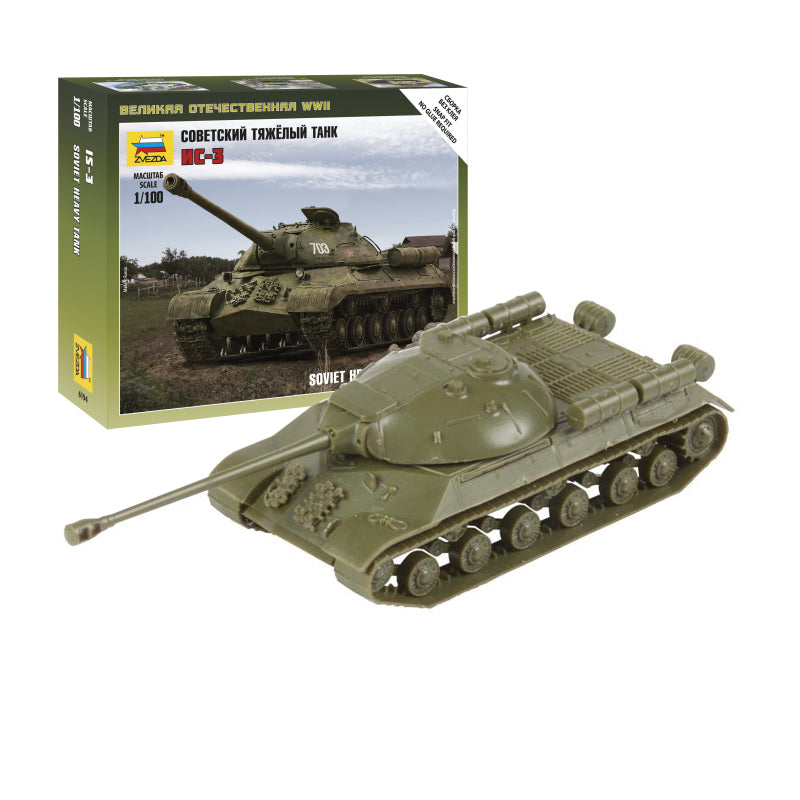 Soviet IS-3 Tank 1/100 Scale Push Fit Model