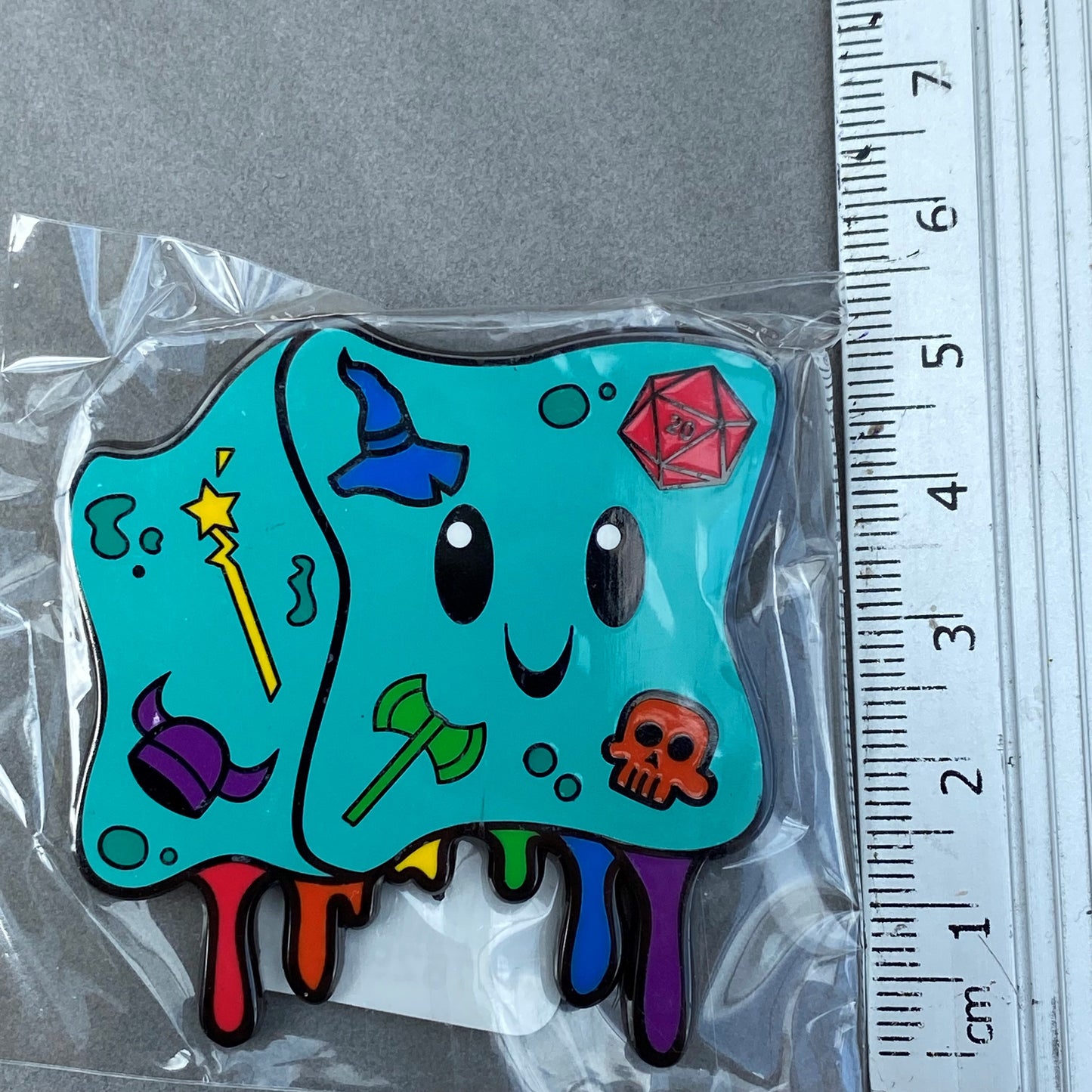 Non-Binary Gelly Cube Enamel Pin Badge