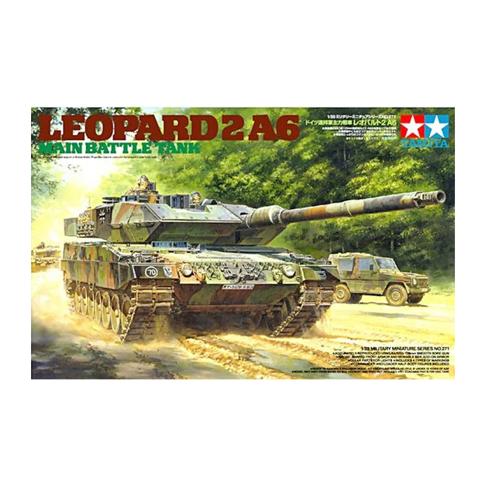 German Leopard 2 A6 Tank - Tamiya (1/35) Scale Models