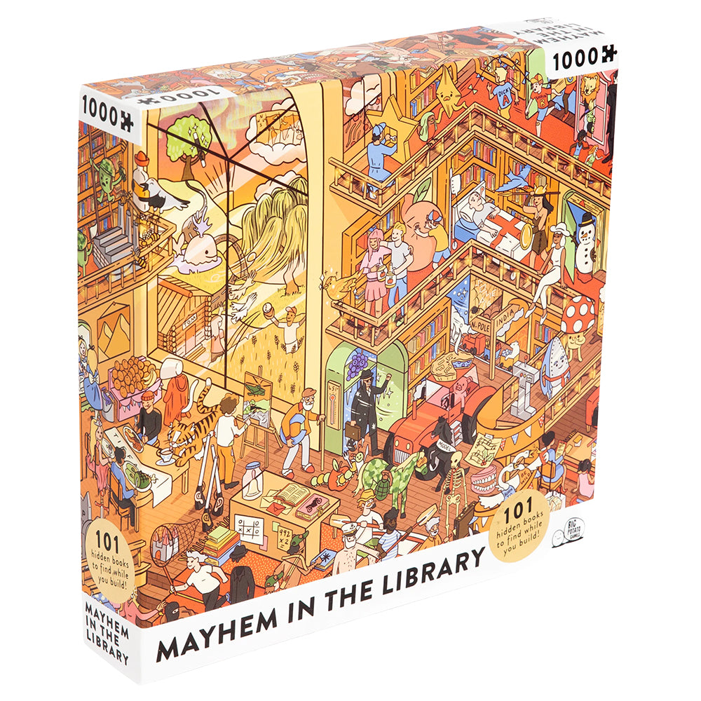 Mayhem In The Library 1000 Piece Jigsaw Puzzle