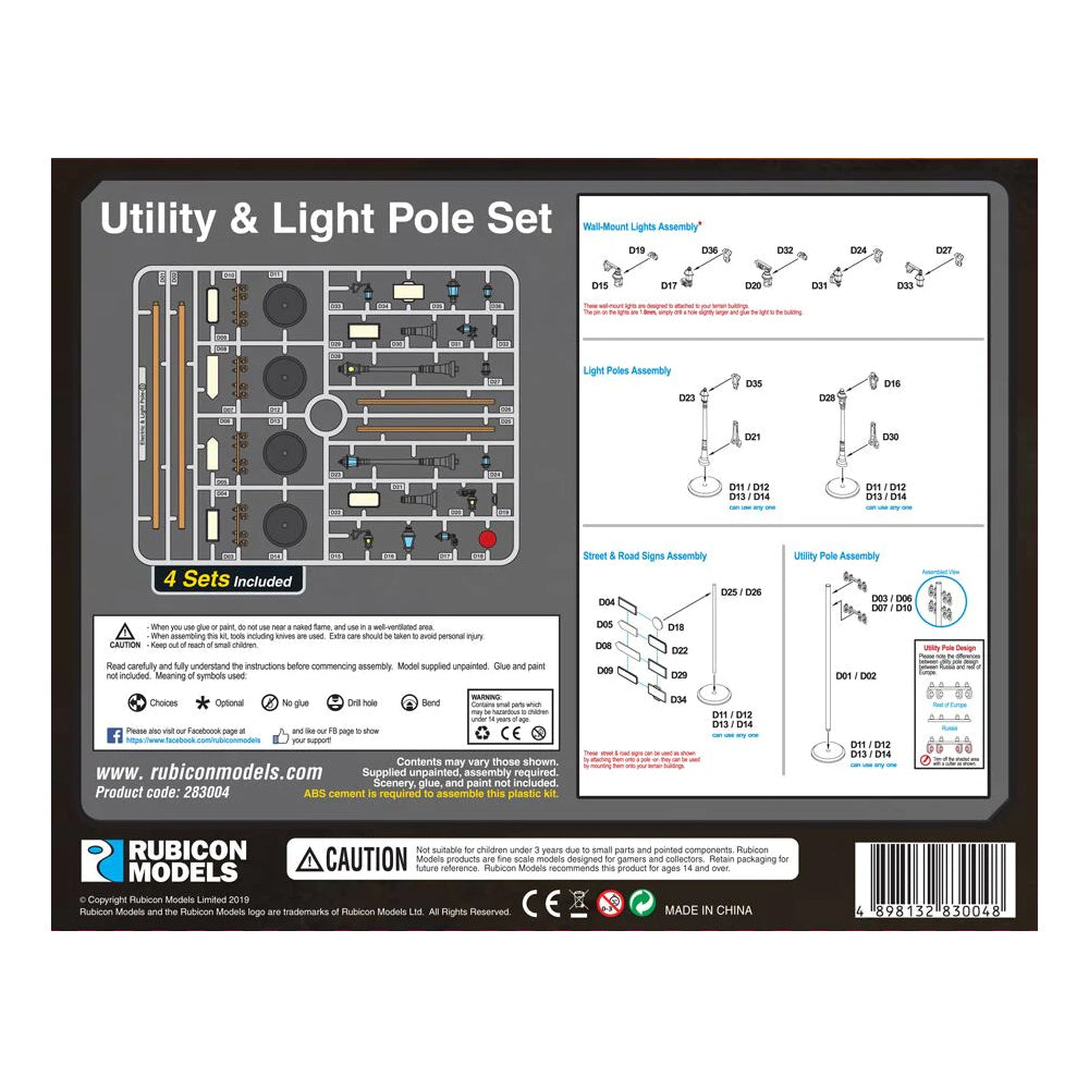 Diorama Street Lights & Electrical Pylons