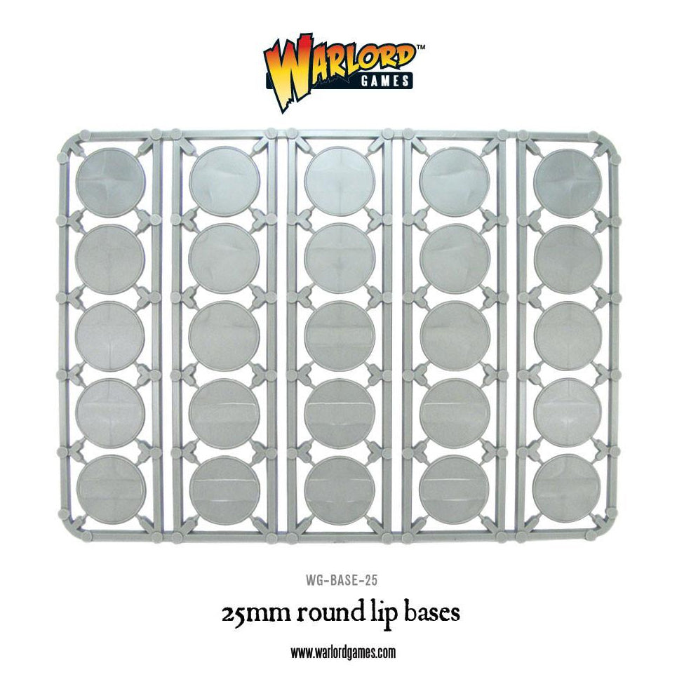 25mm Round Lipped Gaming Bases