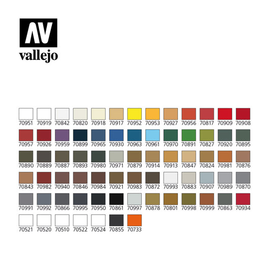 Model Color Set - Vallejo Case -...