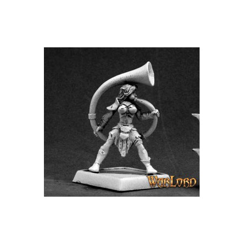 Elven Musician Metal Warlord Mini