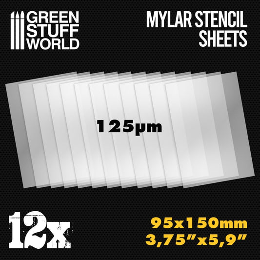 Mylar Stencil Sheets 12 Pack 95x...