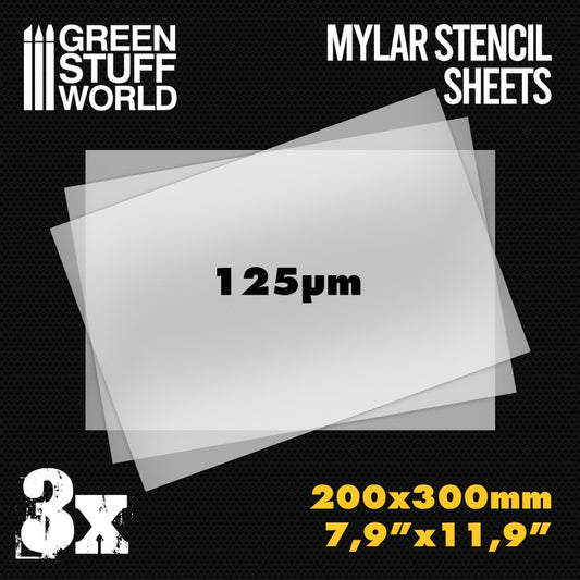 Mylar Stencil Sheets 3 Pack 200X...