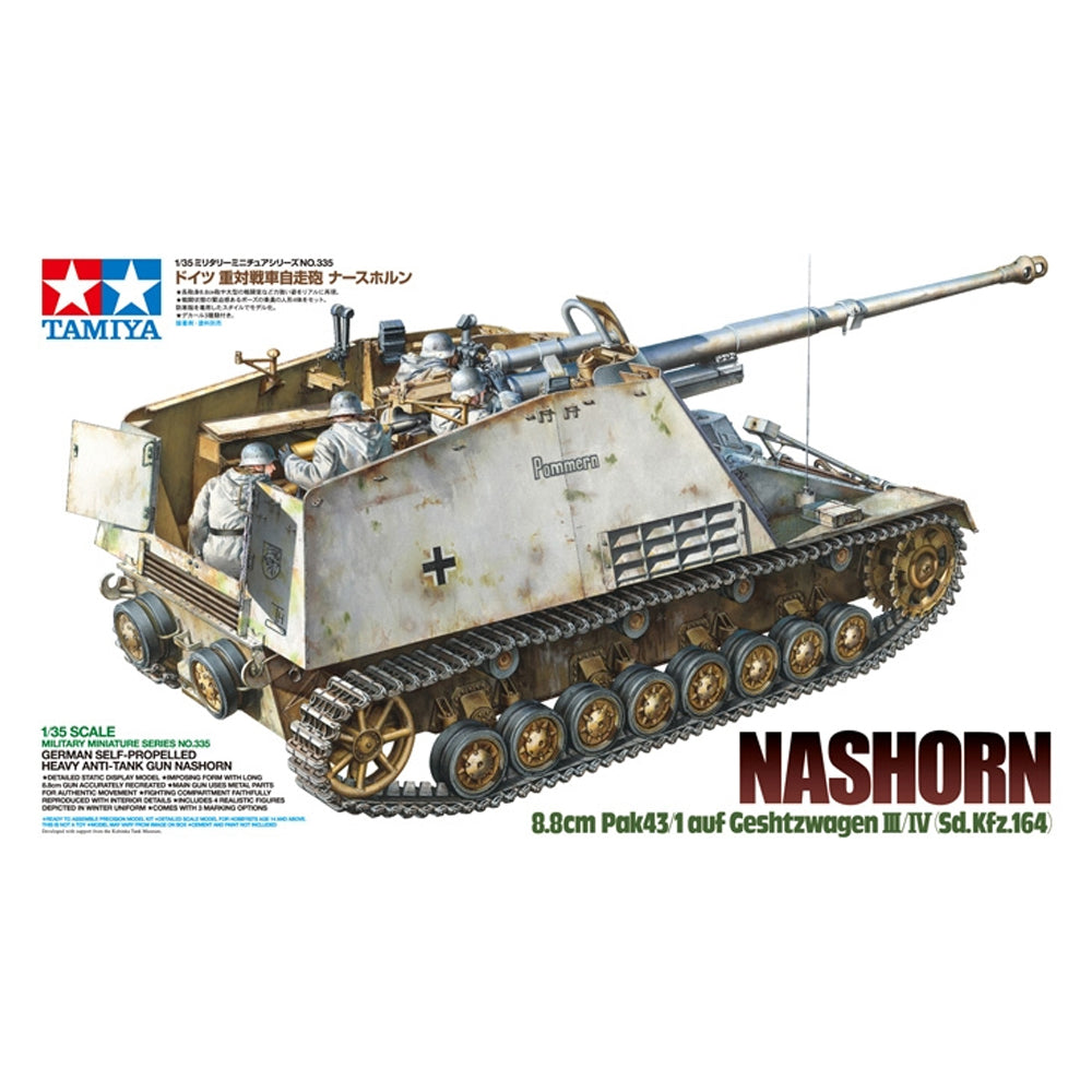 German Nashorn Heavy Tank Destroyer - Tamiya (1/35) Scale Models