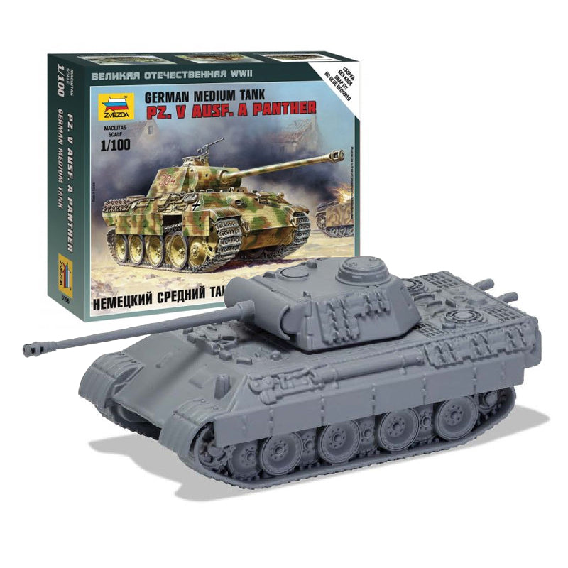 German Panther Medium Tank  1/100 Scale Push Fit Model