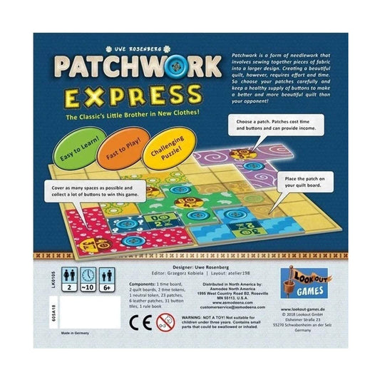 Patchwork Express 2 Player Board...