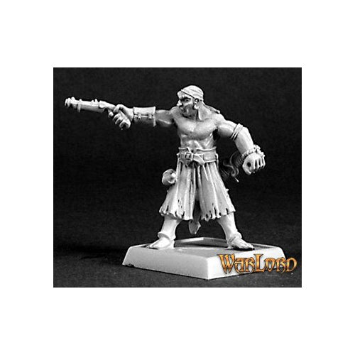 Blackreef Pirate Mercenary Metal Warlord Mini