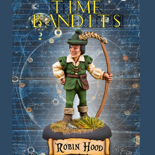 Robin Hood from the officially licenced  Time Bandits range by Northumbrian Tin Solider. This ranger is dressed in the typical Robin Hood attire and of course represents the character in the film. 