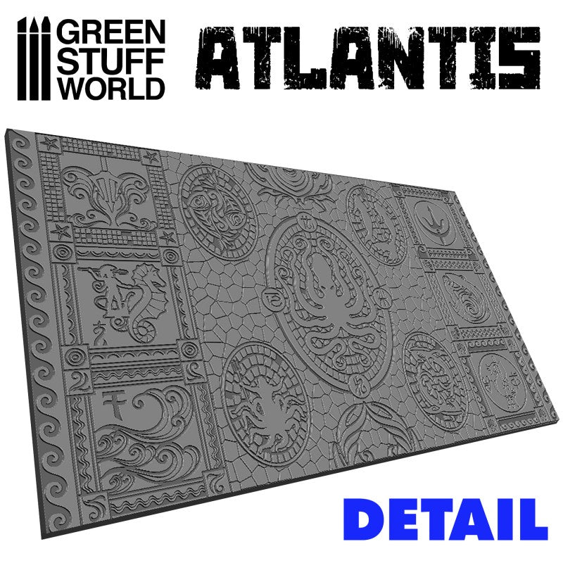 Lost city of Atlantis Scenery Rolling Pin