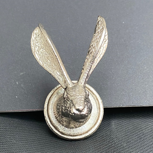 Hare Head Shaped Doorknob -Silve...