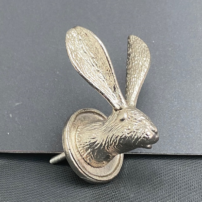 Hare Head Shaped Doorknob -Silver - HH5766S