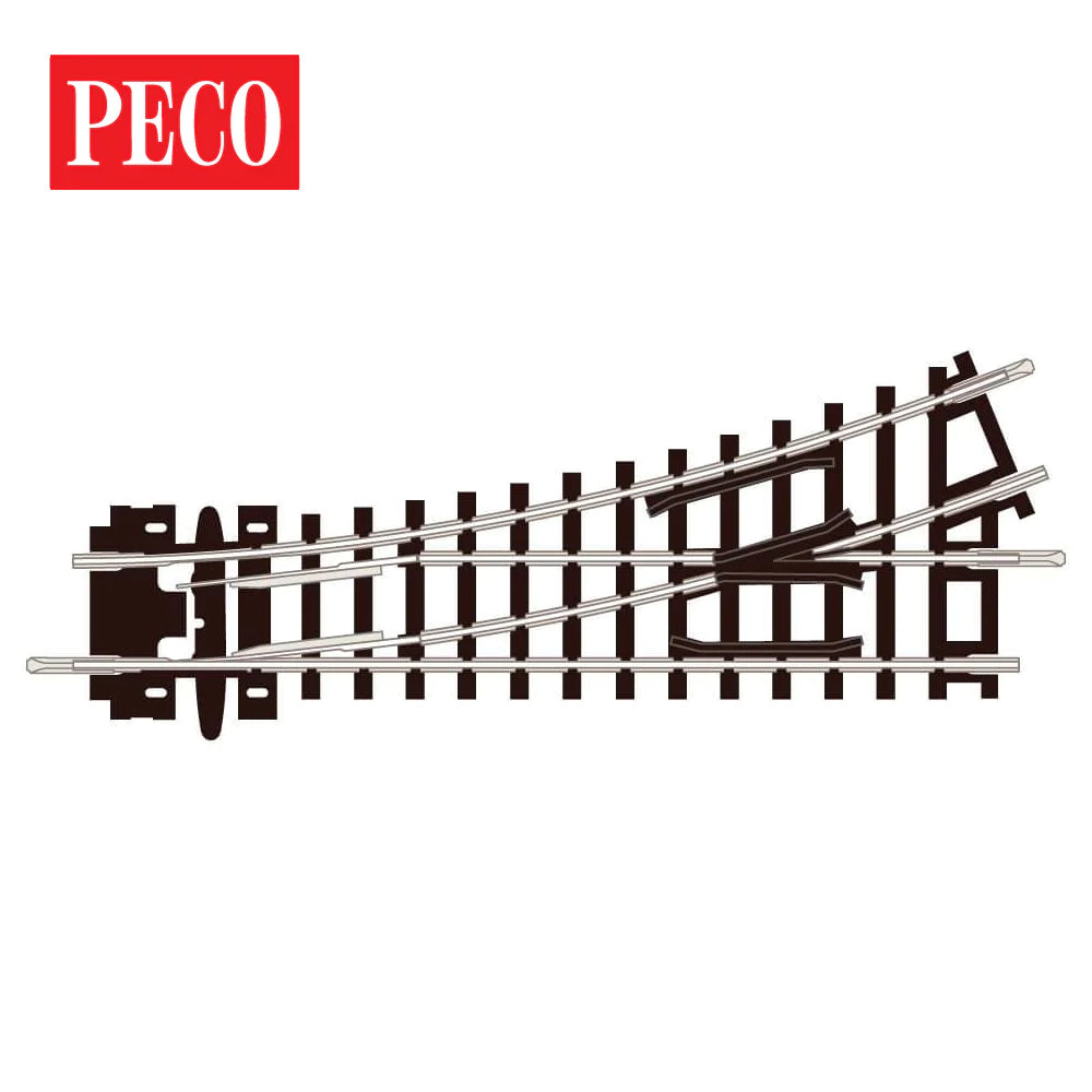 PECO Left Hand 1st Radius Turnout ST-6 - N Gauge