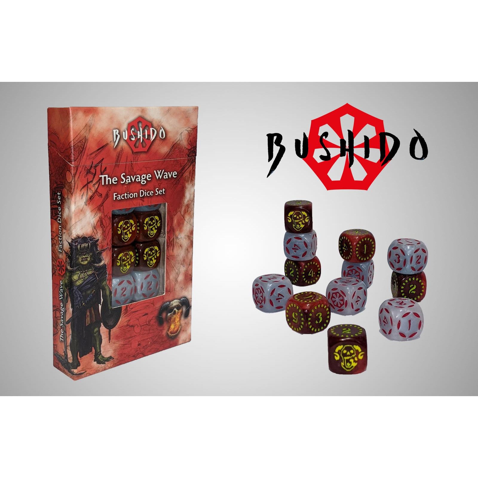 The Savage Wave Faction Dice Set Bushido