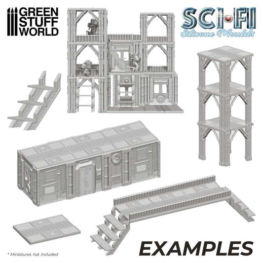 Sci-Fi Terrain Silicone Moulds S...