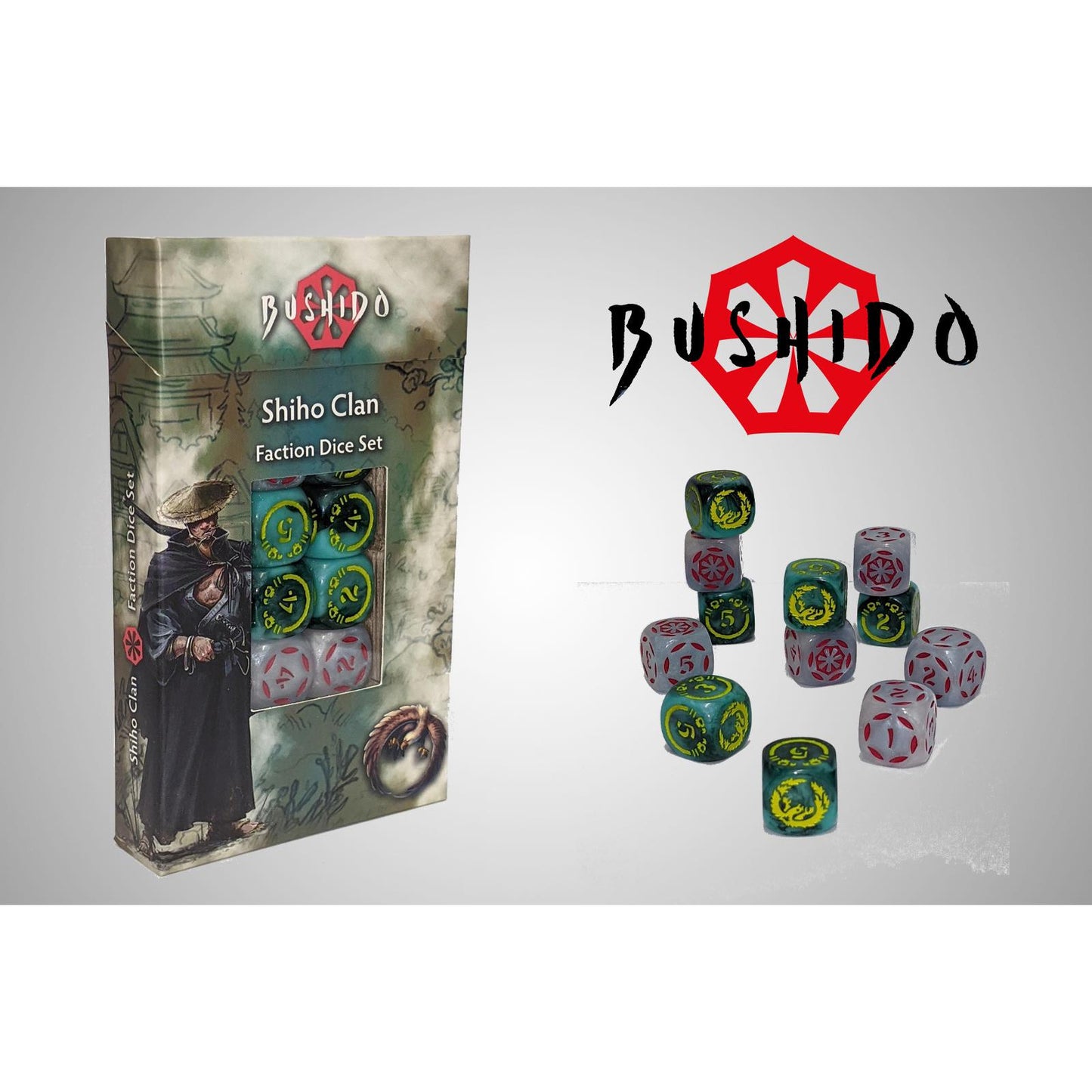 Shiho Clan Faction Dice Set Bushido