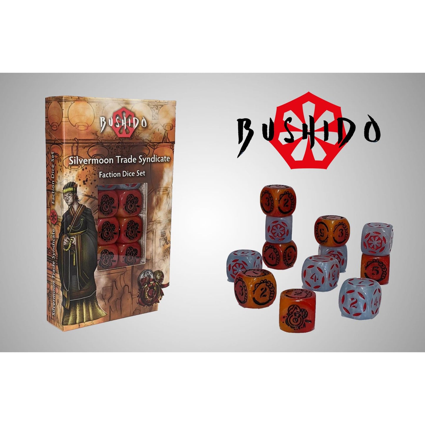 Silvermoon Trade Syndicate Faction Dice Set Bushido