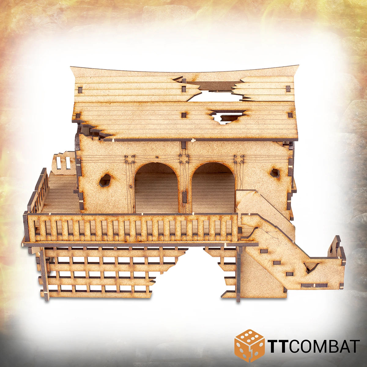 MDF Modular Terrain Building Back