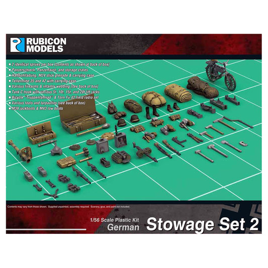 German Stowage Set 2 Accessories (Rubicon 1/56 Kit)