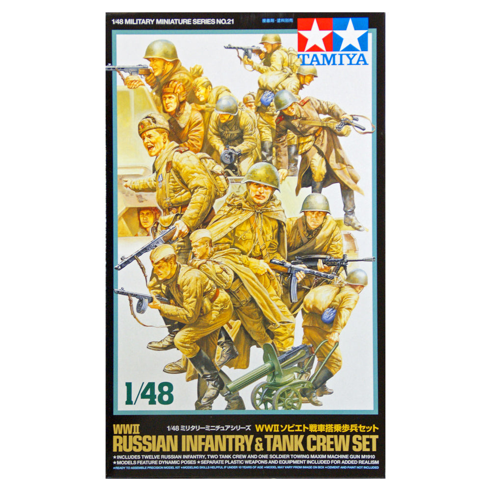 Russian Infantry & Tank Crew Set - Tamiya 1/48 Scale Models