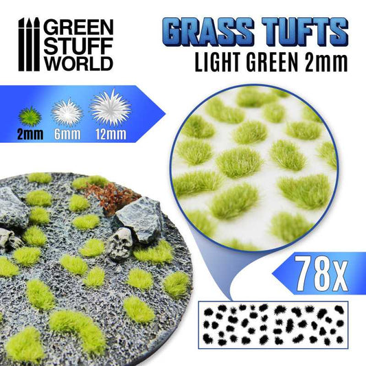 Light Green Grass Tufts 2mm - Gr...