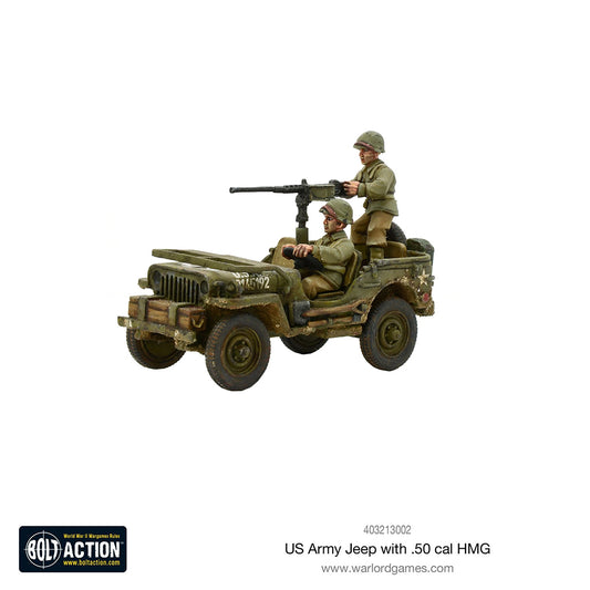 US Army Jeep With 50 Cal HMG Bol...