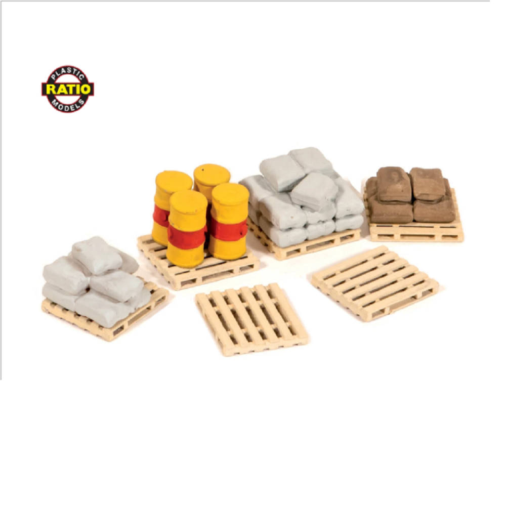 Peco - Pallets, Sacks and Barrels - OO/HO Gauge - 514