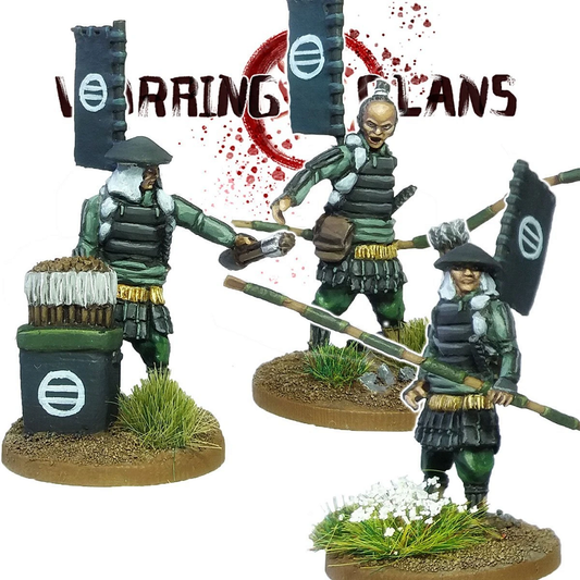 Ashigaru with Yumi (3)- SAM105 - Warring Clans