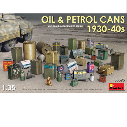 OIL & PETROL CANS 1930-40s -...