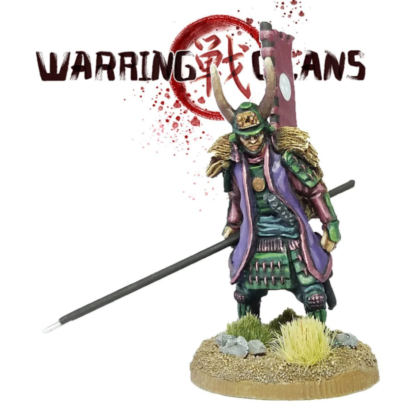 Samurai with Horned Helmet- SAM011 - Warring Clans