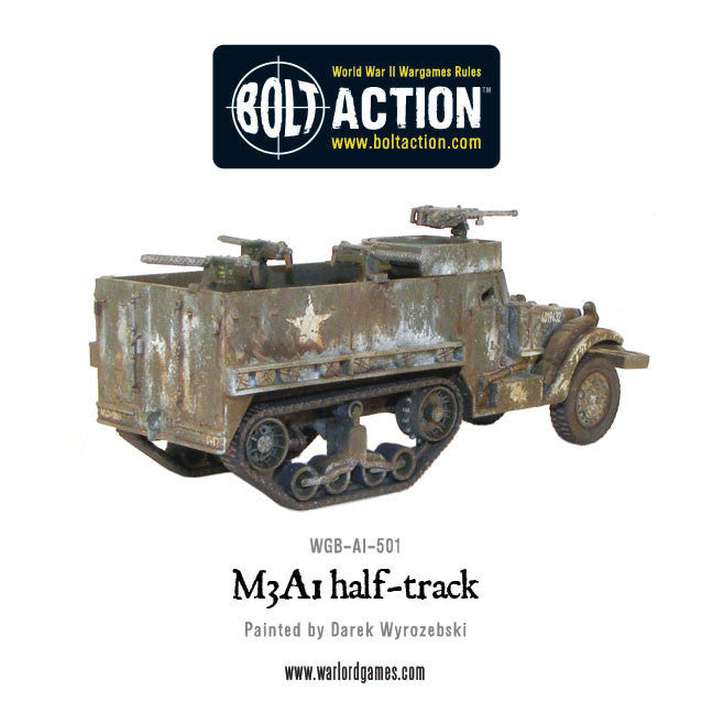 M3A1 Half-track - USA (Bolt Action) :www.mightylancergames.co.uk