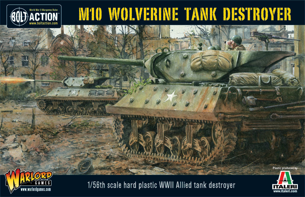 M10 Tank Destroyer/Wolverine - United States (Bolt Action) :www.mightylancergames.co.uk