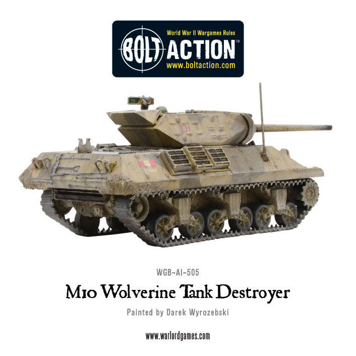 M10 Tank Destroyer/Wolverine - United States (Bolt Action) :www.mightylancergames.co.uk