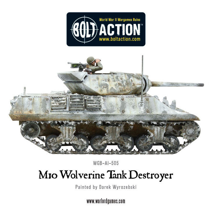 M10 Tank Destroyer/Wolverine - United States (Bolt Action) :www.mightylancergames.co.uk