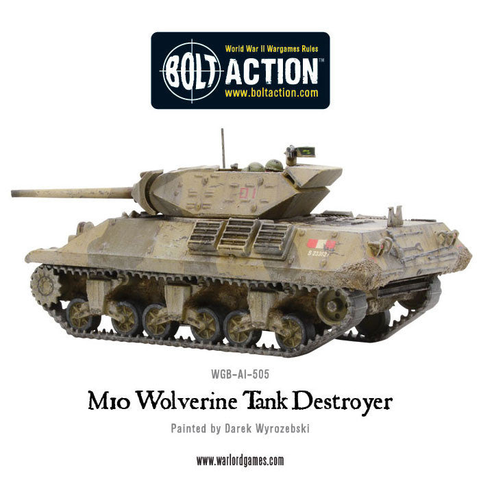 M10 Tank Destroyer/Wolverine - United States (Bolt Action) :www.mightylancergames.co.uk