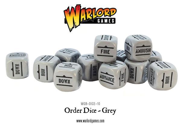 BA Orders Dice - Grey (Bolt Action) :www.mightylancergames.co.uk