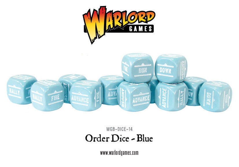 BA Orders Dice - Blue (Bolt Action) :www.mightylancergames.co.uk