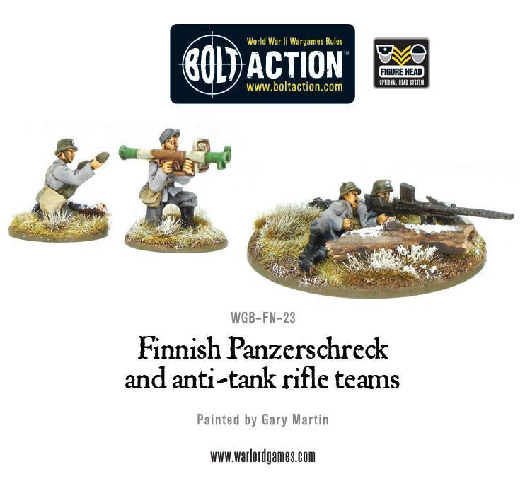 Panzerschreck and Anti-Tank rifle teams - Finland (Bolt Action) :www.mightylancergames.co.uk