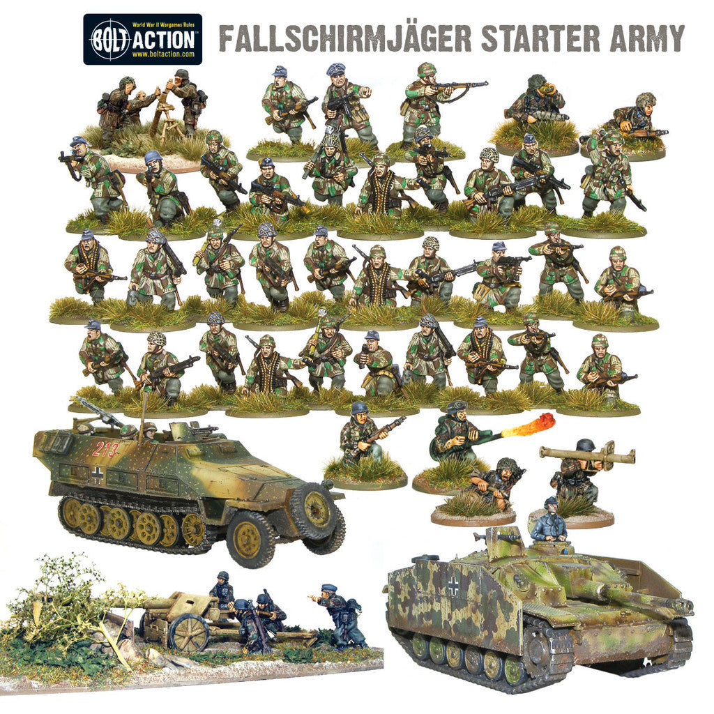 German Fallschirmjager - Starter Army (Bolt Action) :www.mightylancergames.co.uk