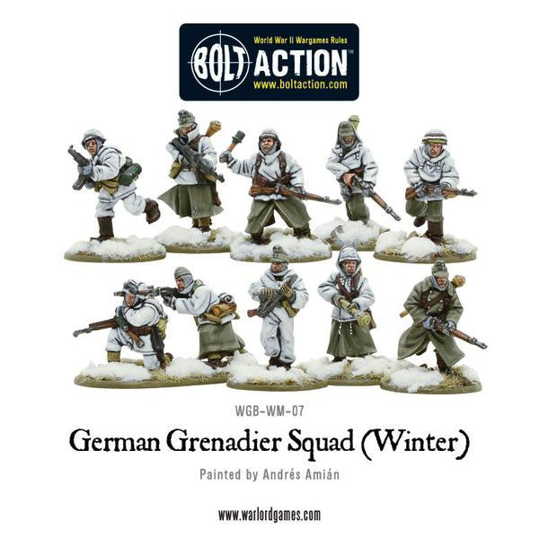 German Grenadiers in Winter Clothing  (Bolt Action) :www.mightylancergames.co.uk