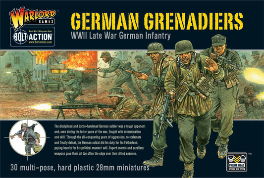 German Grenadiers WWII Late War Infantry - Bolt Action :www.mightylancergames.co.uk