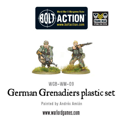 German Grenadiers WWII Late War Infantry - Bolt Action :www.mightylancergames.co.uk