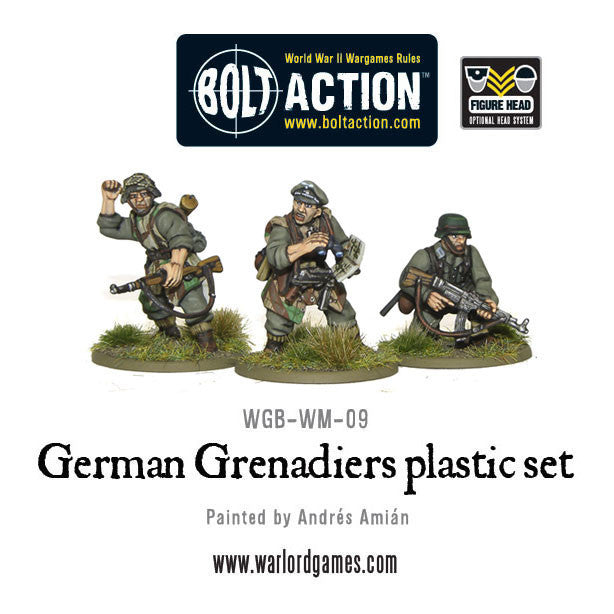 German Grenadiers WWII Late War Infantry - Bolt Action :www.mightylancergames.co.uk