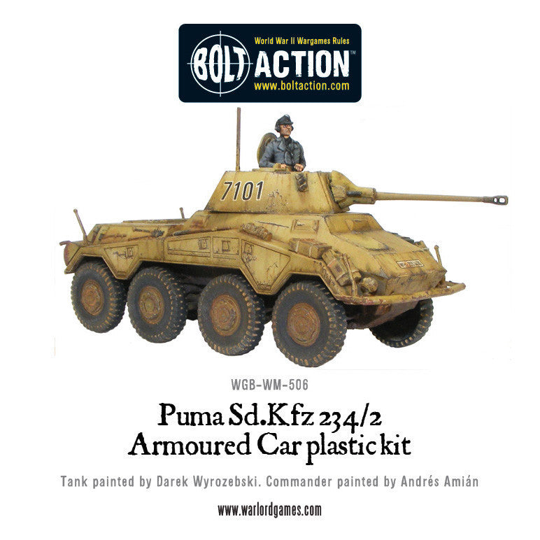 Puma SD.KFZ 234/2 Armoured Car - Germany (Bolt Action)