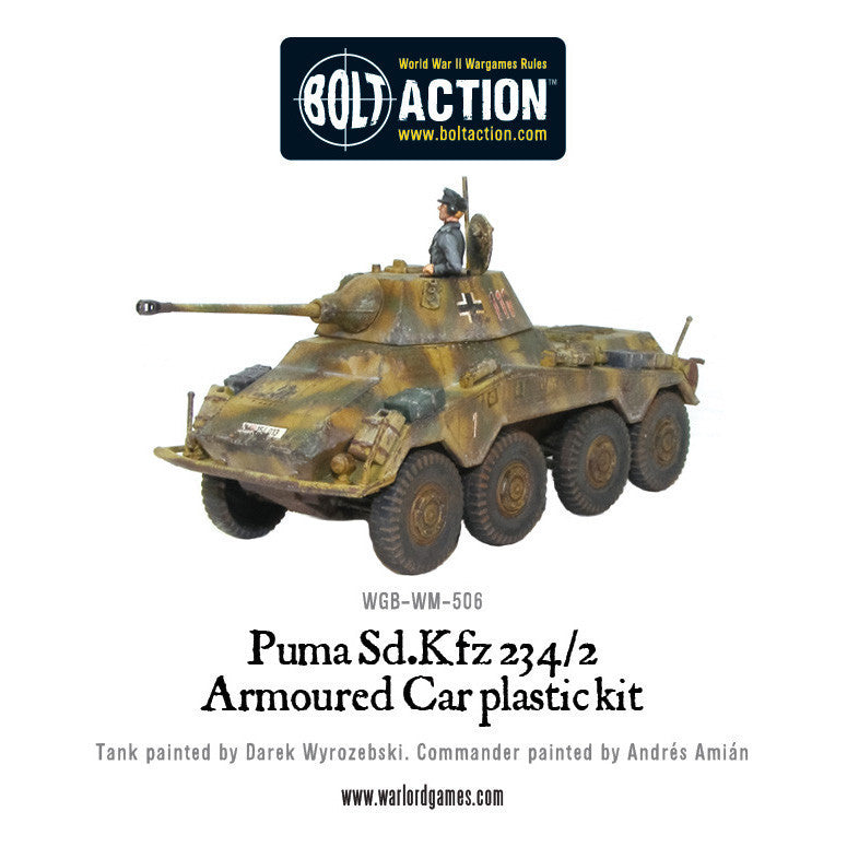 Puma SD.KFZ 234/2 Armoured Car - Germany (Bolt Action)