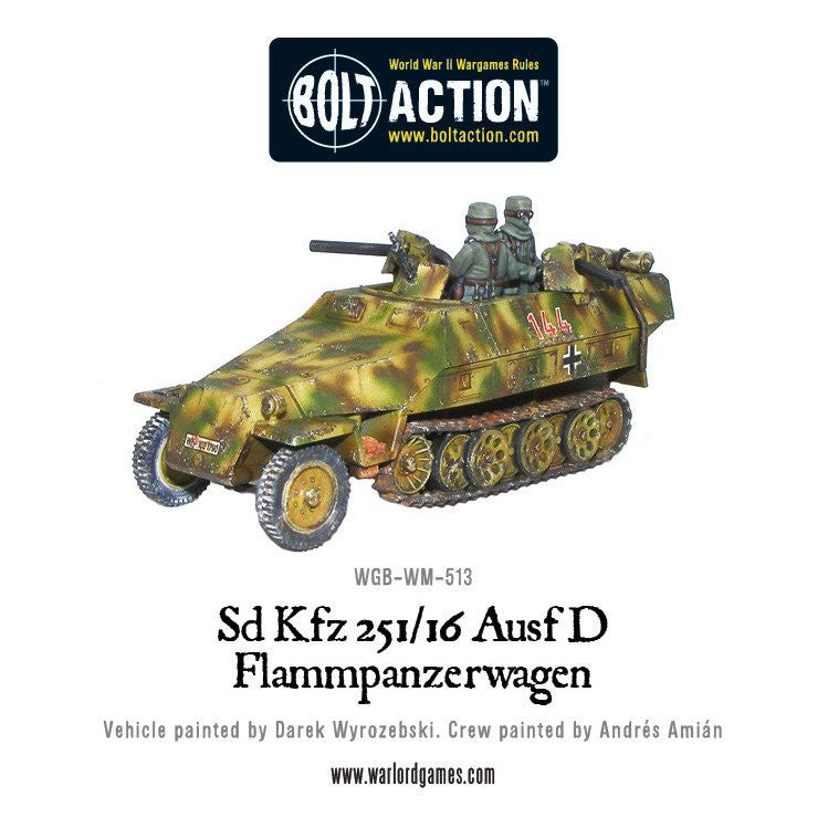 SD.KFZ 251/16 Flammpanzerwagen - Germany (Bolt Action)