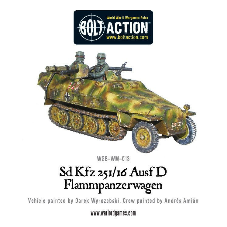 SD.KFZ 251/16 Flammpanzerwagen - Germany (Bolt Action)