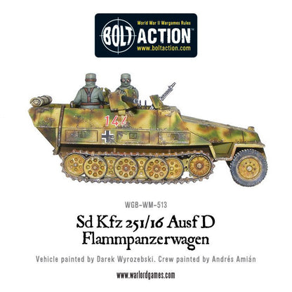 SD.KFZ 251/16 Flammpanzerwagen - Germany (Bolt Action)